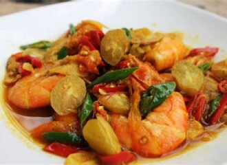 Resep Tumis Udang Asam Pedas hobimasak.info
