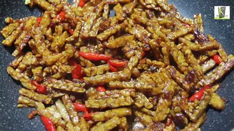 tempe kecap pedas (tempe spicy soy souce) YouTube