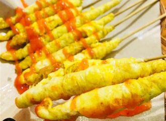 Resep Sate Telur Gulung Crispy Ekonomis Isi Sosis, 1 Resep jadi 24pcs