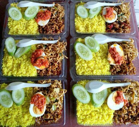 nasi kuning box styrofoam nasi kuning box styro foam