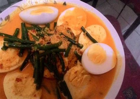 Resep Telur Santan Kuning Kacang Panjang oleh Putri Ayu Mianasari Cookpad