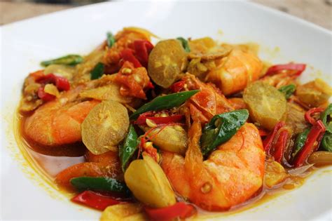 Resep Tumis Udang Asam Pedas hobimasak.info